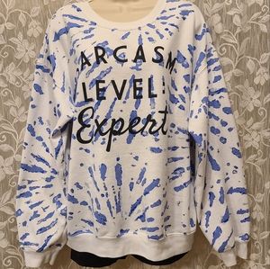 Wound Up Sarcasm Level:  Expert Sweatshirt Size XL 15-17